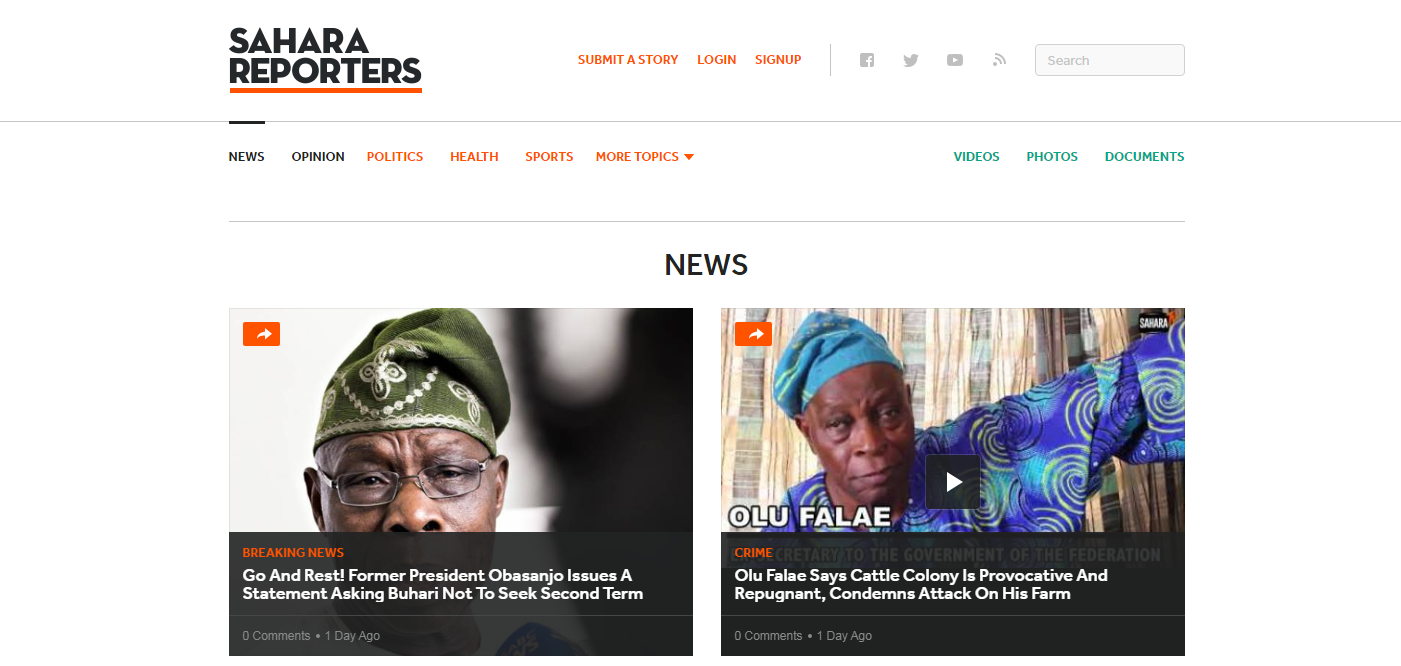 The Rise of Citizen Journalism in Nigeria – A Case Study of Sahara